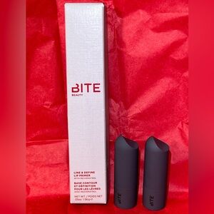 Bite Beauty Lip Primer and Lipstick Duo - Sugar Buns & Hot Tomato